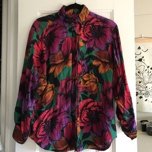 Vintage Floral Button-up